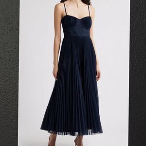 Hutch Amara 12 NEW Navy Tulle MIDI corset Dress (V1) Reg. $348